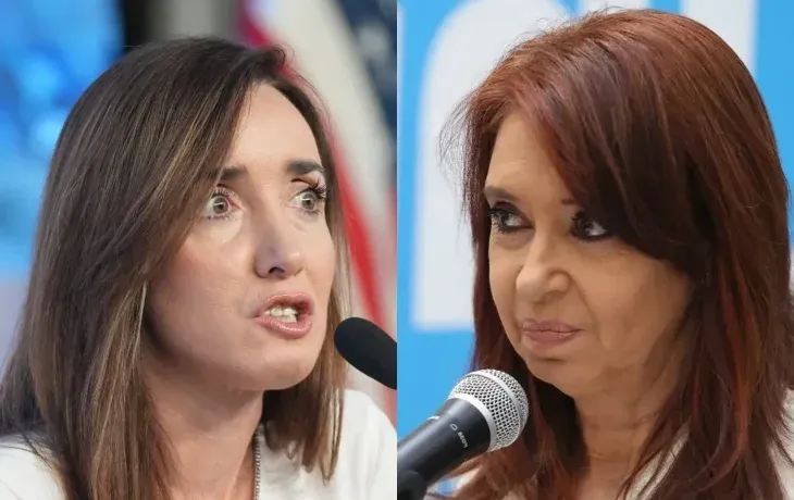 Victoria Villarruel contra Cristina Kirchner.
