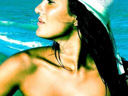 Silvina Escudero en sus vacaciones en Brasil