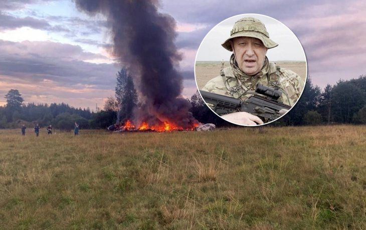 Así cayó el avión en el que murió el líder del grupo paramilitar Wagner