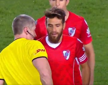 Ponzio se fue expulsado a los 48 minutos del primer tiempo