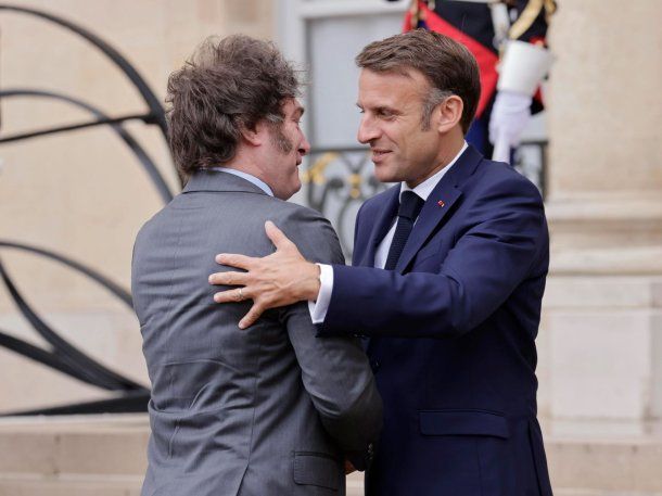 Javier Milei y Emmanuel Macron