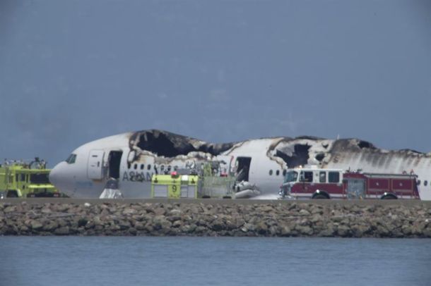 Un avión se estrelló en el aeropuerto de San Francisco
