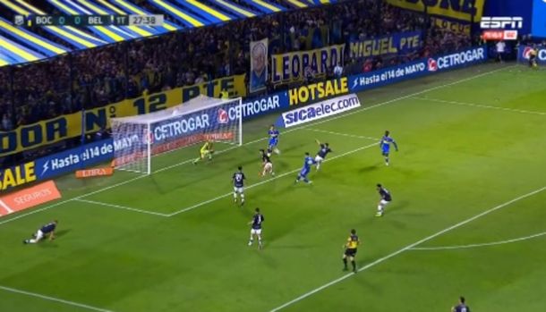 Imposible: el tremendo gol que erró Payero en Boca-Belgrano