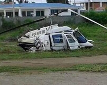 Tres muertos tras la caída del helicóptero presidencial ecuatoriano