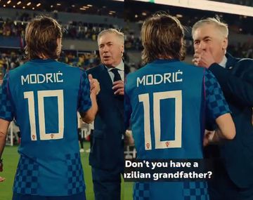 El divertido encuentro entre Ancelotti y Modrić: ¿Tú no tienes un abuelo brasilero?