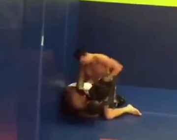 Un peleador le da una paliza a un aficionado que lo molestaba por Facebook