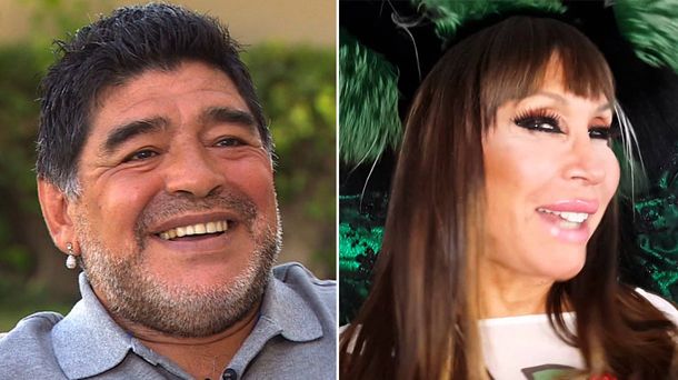 Qué le mandó Diego Maradona a Moria Casán desde Dubai