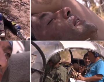 Mirá el rescate de un piloto deshidratado en el Dakar