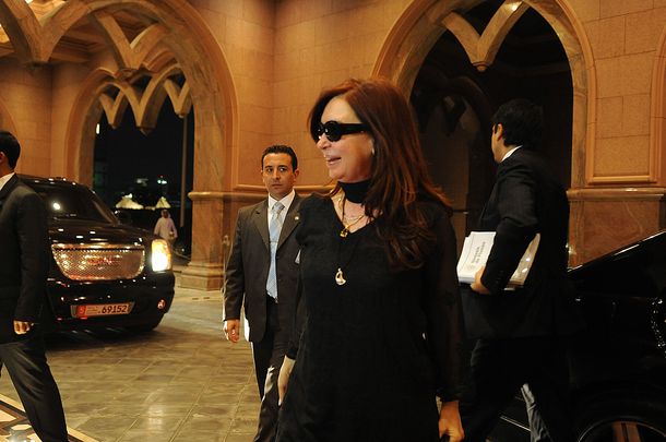 Cristina Fernández se reunió con su par de Emiratos Árabes