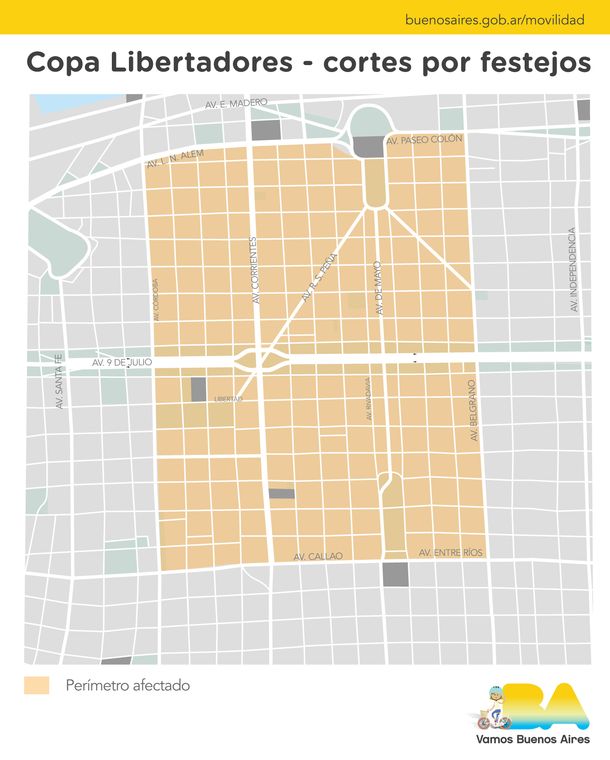 El Obelisco estará lleno de hinchas del ganador después del partido