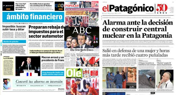 Mirá las tapas de los diarios