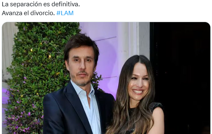 García Moritán confirmó que se separó de Pampita: Decisión difícil y dolorosa