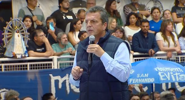 Sergio Massa reafirmó sus ganas y deseo de seguir el trabajo de incorporar los sectores populares a la economía formal