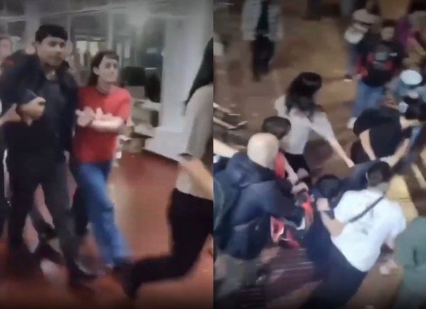 Suspendieron a un alumno de la UBA por acoso sexual y lo sacaron a la fuerza luego de que se atrincherara