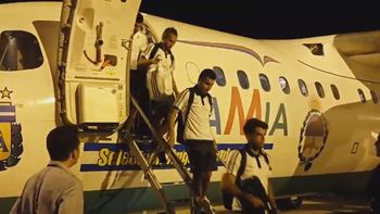 El avión de Lamia que llevó a la Selección a Brasil El avión de Lamia que llevó a la Selección a Brasil