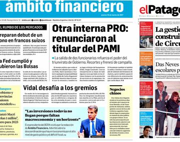 Tapas de diarios del jueves 16 de marzo de 2017