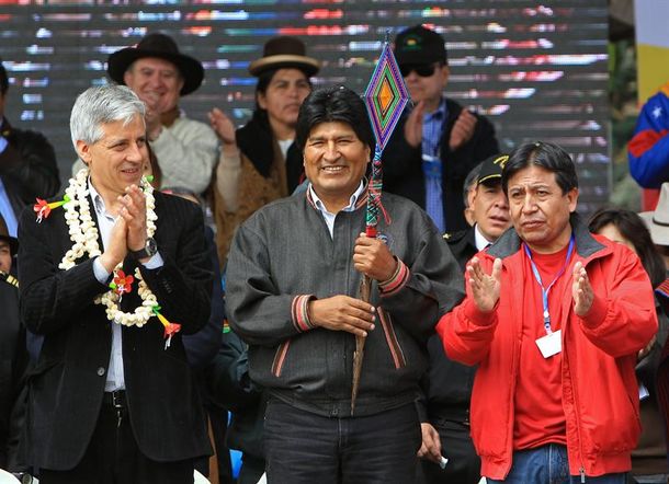 Evo Morales formó parte de la celebración en Bolivia