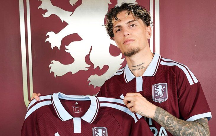 Alejandro Garnacho fue presentado en Aston Villa: será compañero del Dibu