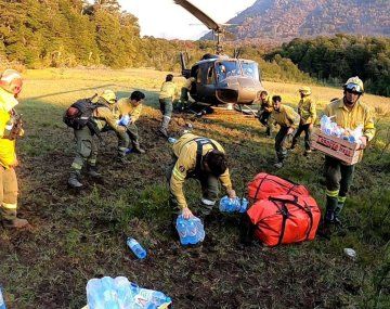 El Ejército colabora con la lucha contra los incendios forestales en la Patagonia