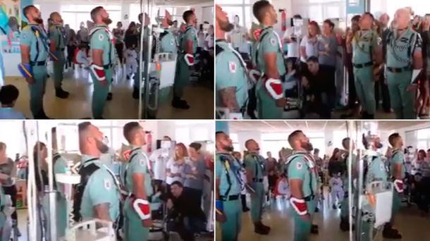 El himno que cantaron unos militares encendió la polémica en España