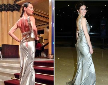 Una modelo le copió el vestido a una conductora