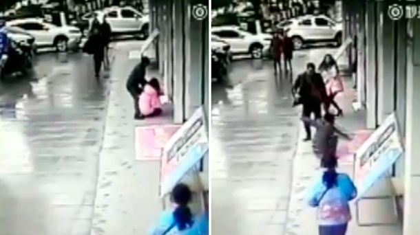 El ladrón recibió una brutal golpiza