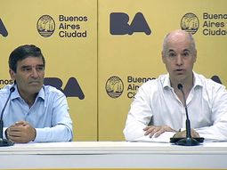 El jefe de gobierno porteño, Horacio Rodríguez Larreta, y su Ministro de Salud, Fernán Quirós