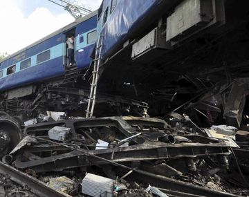 Accidente de tren en Lucknow, India