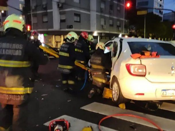 Palermo: lo chocó una conductora ebria y sufrió un traumatismo de tórax