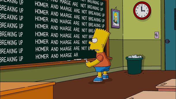 Lo dijo Bart Simpson: Homero y Marge no se divorcian