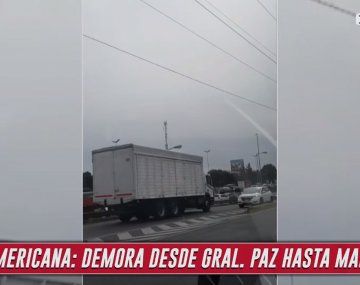 Un camión avanzando marcha atrás provocó caos en Panamericana