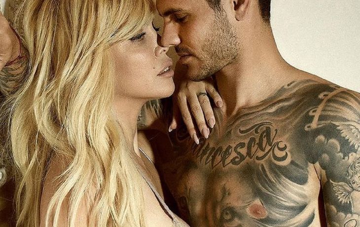 Icardi y Wanda casi desnudos en Instagram