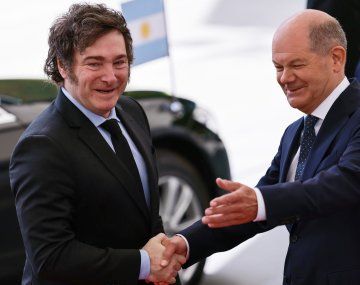 El presidente Javier Milei se reunió con el canciller de Alemania, Olaf Scholz