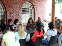 Gabriela Torres visitó la casa convivencial Mama Antula de La Matanza, para mujeres con hijos 