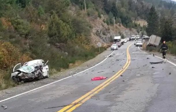Trágico choque en la ruta 40 cerca de Bariloche: murió un conductor