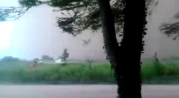 Así comenzaba el violento temporal en Arrecifes