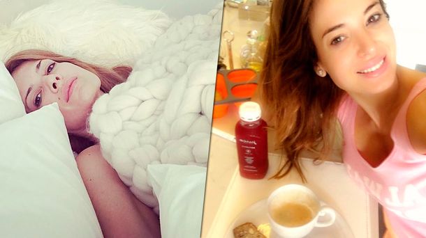 Las fotos mañaneras de Isabel Macedo y Jésica Cirio desde la cama