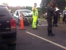 Un muerto y dos heridos en un choque en la Panamericana