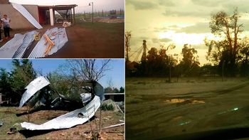 El fenómeno arrasó árboles y techos El fenómeno arrasó árboles y techos