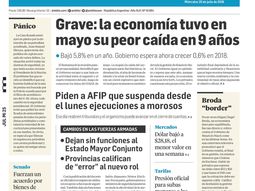 Tapas de diarios del miércoles 25 de julio de 2018