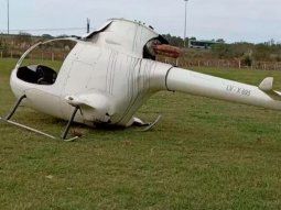 Video: se estrelló un helicóptero a metros de la Autopista Buenos Aires-La Plata 
