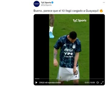 El insólito video de un canal que transmite a la Selección Argentina sobre el pene de Messi