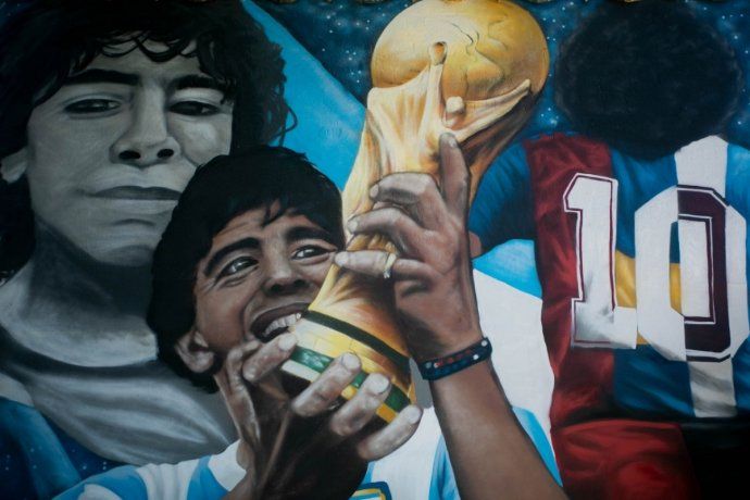 La vida del 10: el increíble mural de Diego Maradona en Parque Patricios