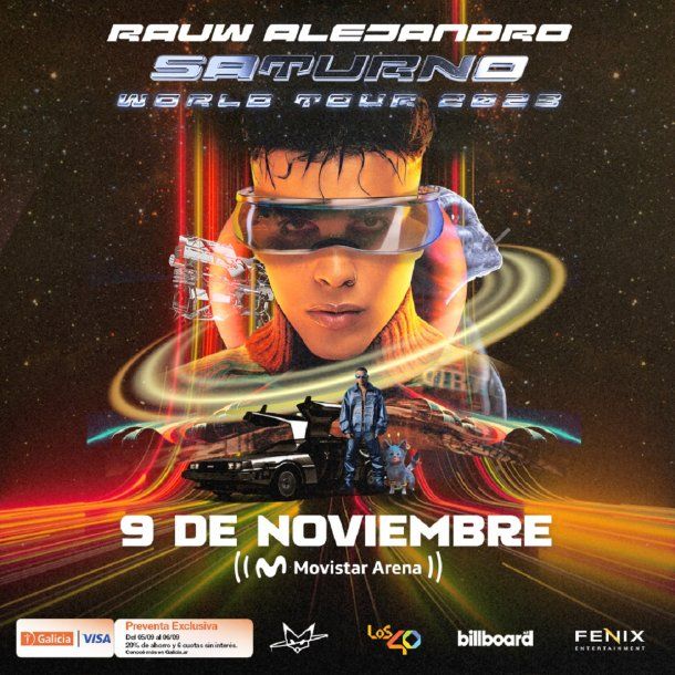 Rauw Alejandro llega con su show a Argentina: todos los detalles