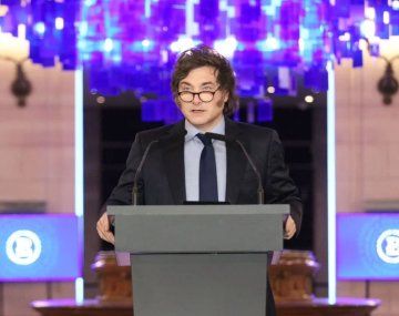 Javier Milei, en el Palacio Libertad (Foto: Agencia Noticias Argentinas).