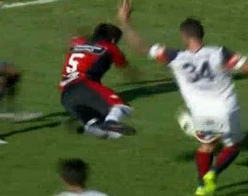 El estrepitoso vuelo de un jugador de Patronato
