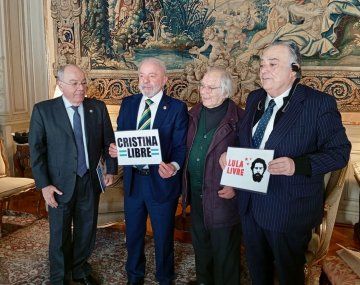 Lula da Silva, junto a Adolfo Pérez Esquivel.