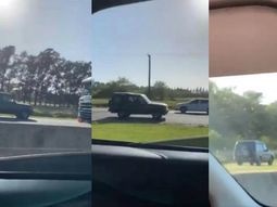 Iba en contramano por ruta 2 para evitar el embotellamiento por el fin de semana largo