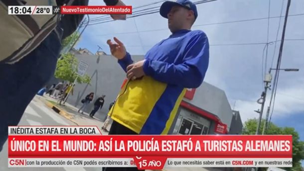 La Policía de la Ciudad estafó a turistas alemanes que fueron a pedirle ayuda en la Bombonera