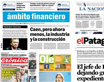 Tapas de diarios del miércoles 1 de febrero de 2017